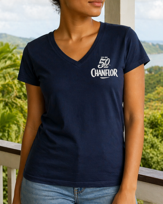 TEE-SHIRT 50ANS CHANFLOR COUPE FEMME
